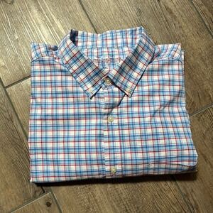 Vineyard Vines On The Go Performance Brrr Long Sleeve Plaid‎ Button Up Men's 2XL